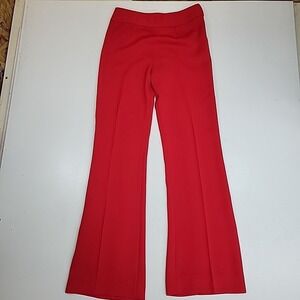 Votre Nom Women's Flair Leg Career Pants size 4 Red Wear To Work Teacher Office